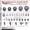 Service Caster 6'' Thermoplastic Rubber Wheel Swivel 1-1/2'' Expanding Stem Caster Set 2 Brakes, 4PK SCC-EX20S614-TPRB-2-PLB-2-112 - alternate 5